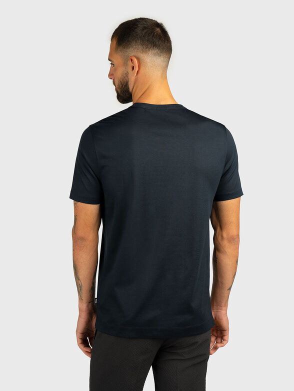 Cotton T-shirt with oval neckline - 2