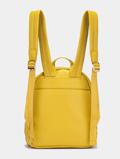 ALYSSA Yellow backpack with quilted effect - 2