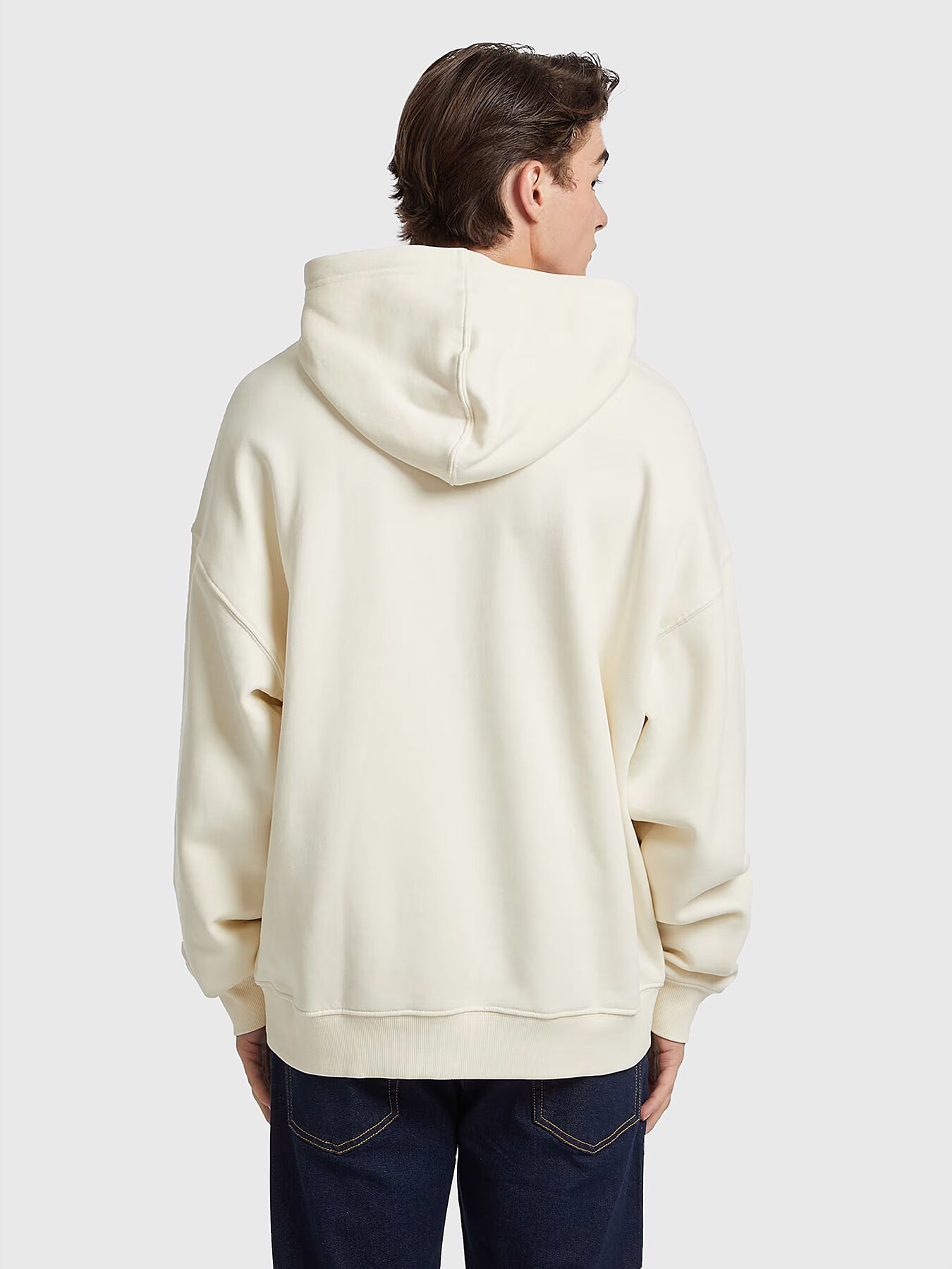 Cotton sweatshirt with hood and logo detail brand GUESS