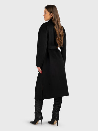 Wool blend coat with belt - 3