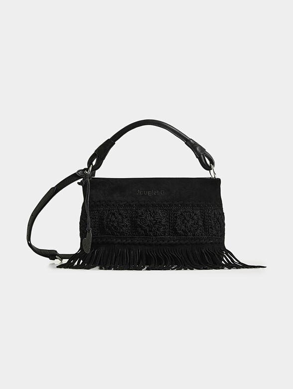 Leather sling bag with tassels - 1
