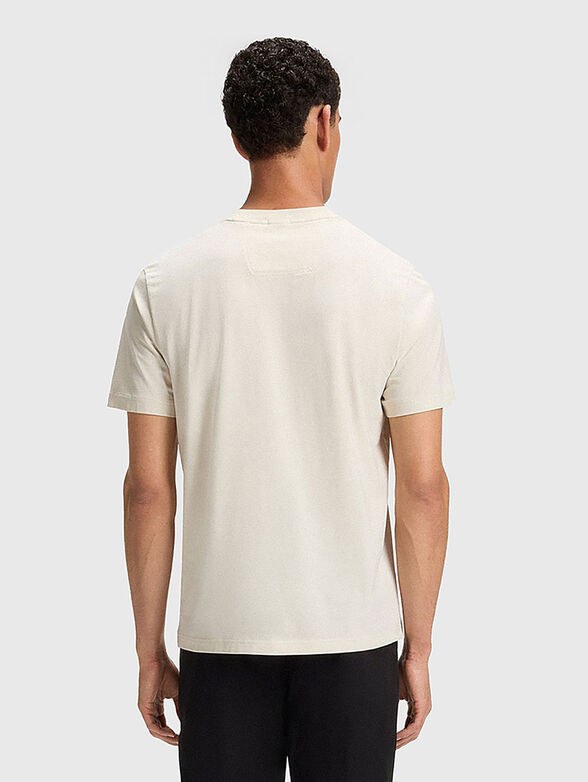 Cotton T-shirt with accent print - 3