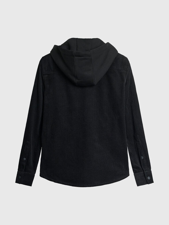 Hooded denim jacket - 2