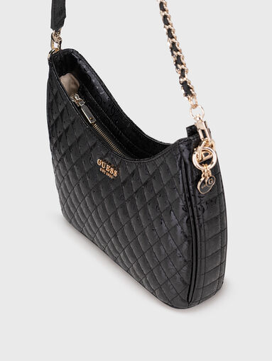 YARMILLA beige hobo bag with quilted effect - 5