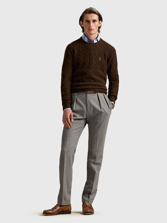 Wool and cashmere crew neck sweater - 2