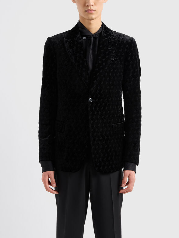 Slim fit jacquard blazer - 1