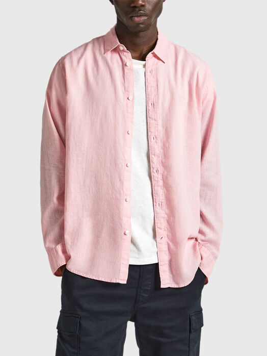 PAYTTON pink linen shirt