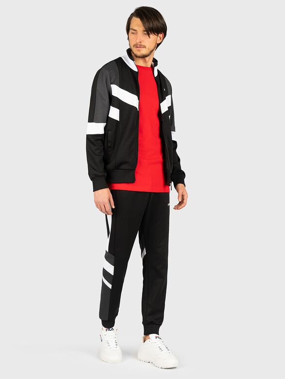 NERITAN Pants with contrasting inserts - 4