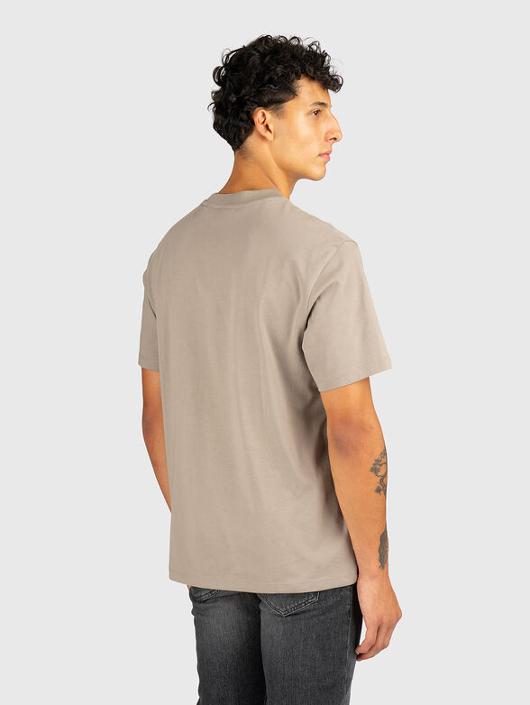 Cotton T-shirt with a logo patch - 3