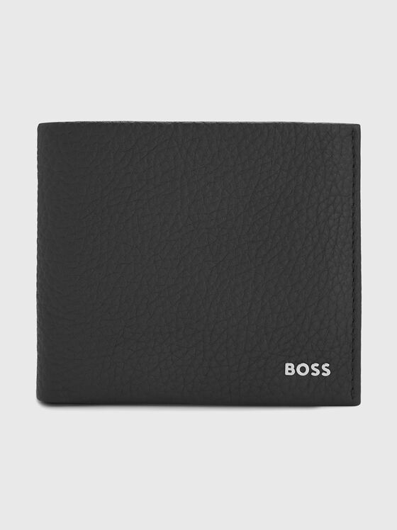Black leather wallet - 1