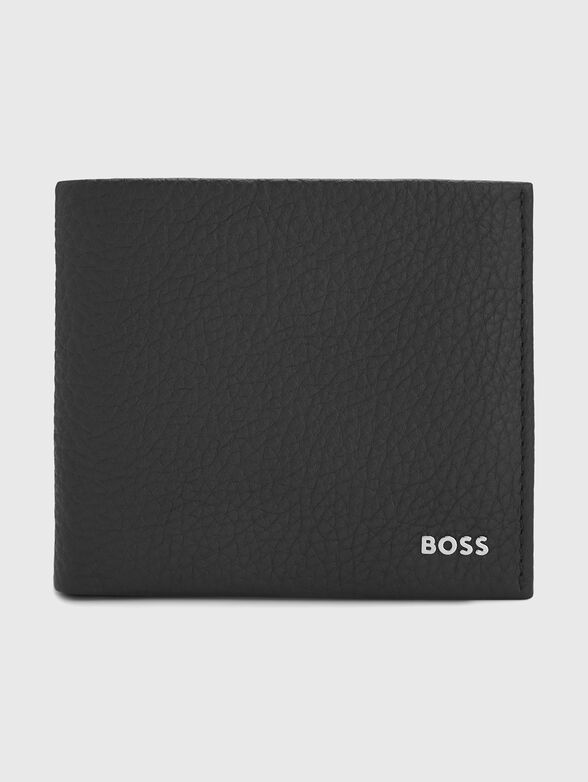 Black leather wallet - 1