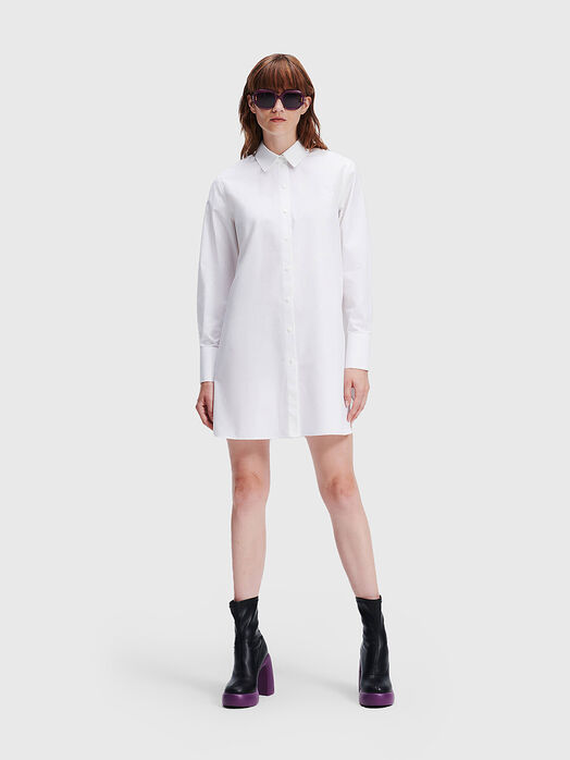 Long shirt with rhinestones