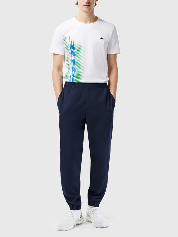 Sports trousers with logo detail  - 1