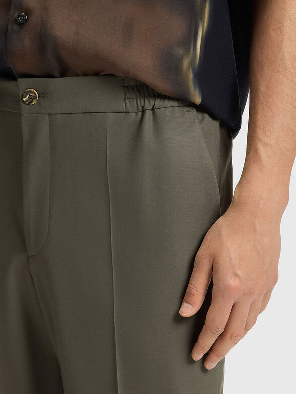 Straight wool trousers - 3