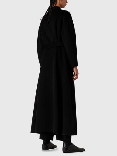 Long wool coat and belt - 3