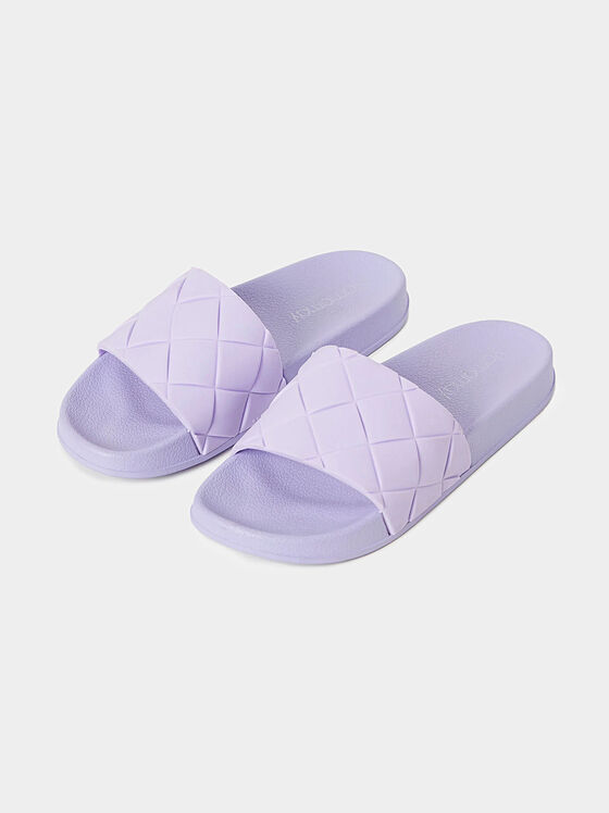 Плажни чехли SUMMER GLAM в лилав цвят - 1