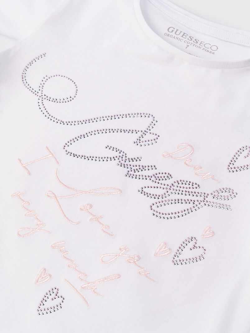 T-shirt with logo in light blue - 3