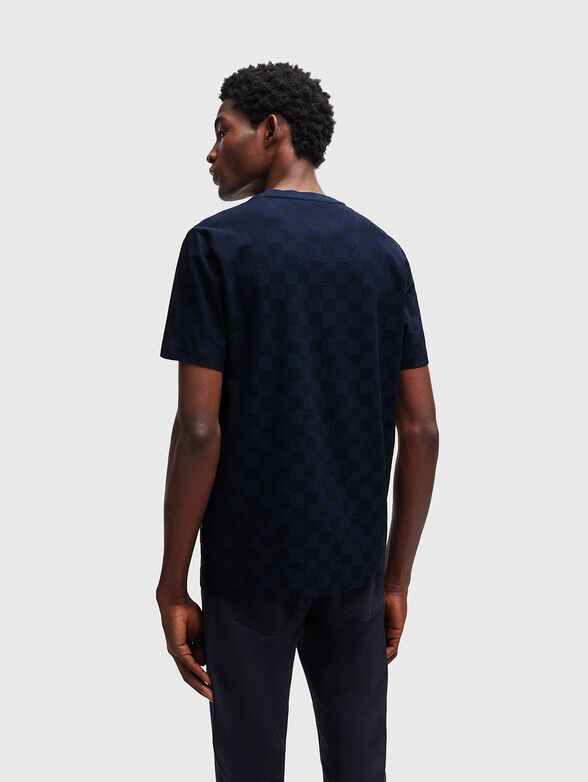 THOMPSON cotton T-shirt in dark blue - 3