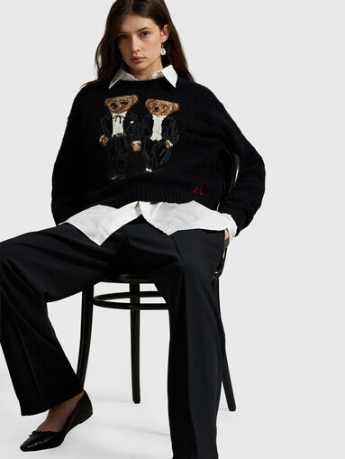 Ralph & Ricky Bear crewneck jumper - 4