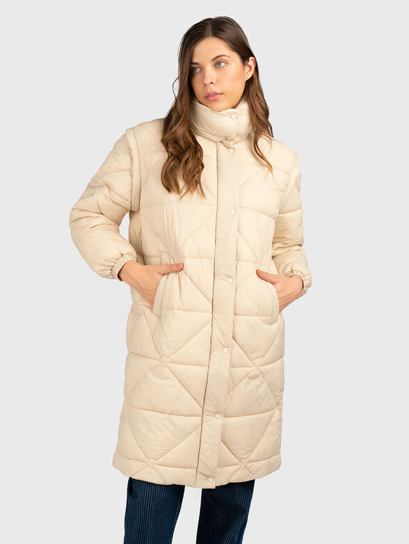 Jacket with quilted effect  - 1