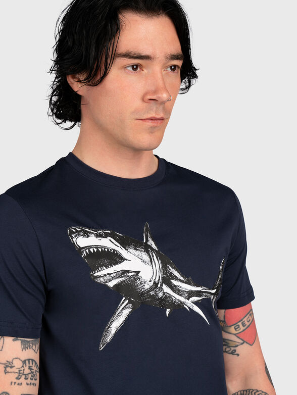 Cotton T-shirt with print - 4