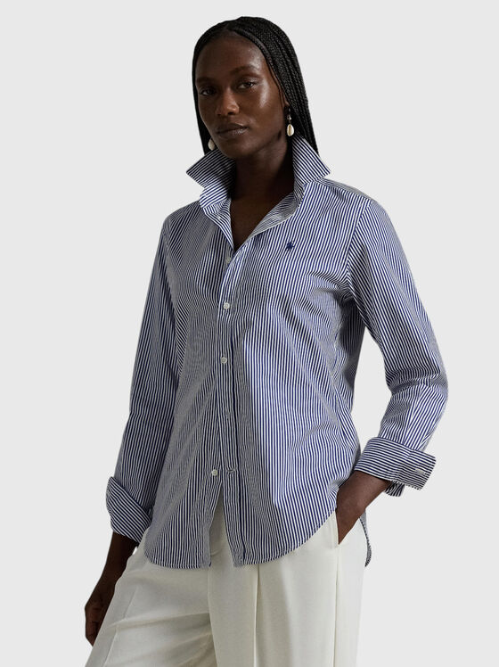 Cotton stripe shirt - 1