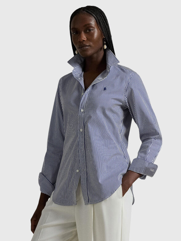 Cotton stripe shirt - 1