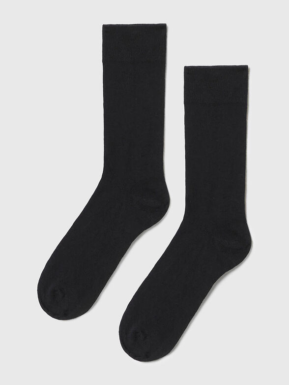 BASIC CASHMERE black socks - 2