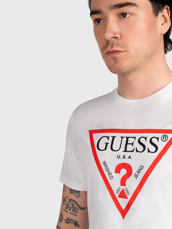 Cotton T-shirt with logo print - 4