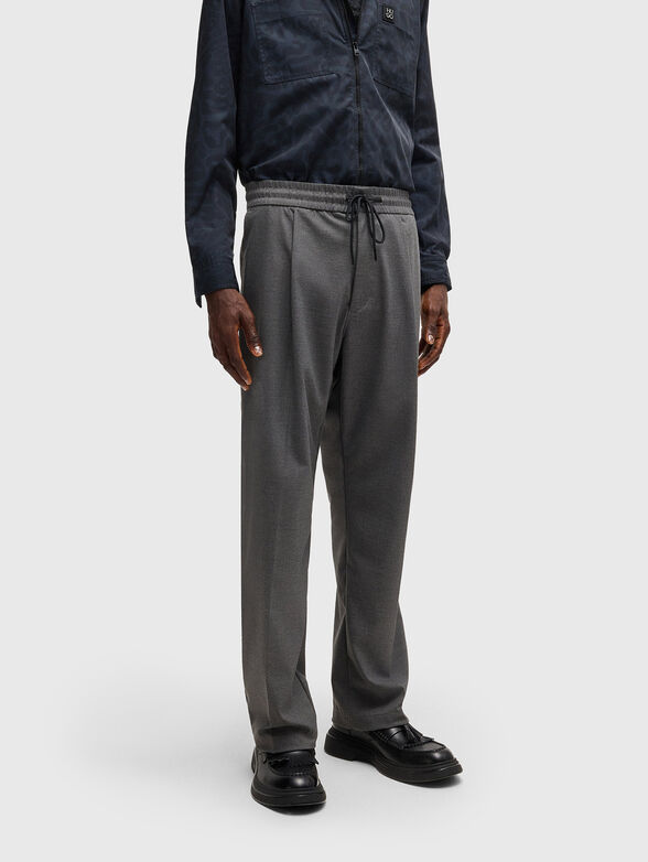 RAVI trousers with ties and elasticated waist - 1