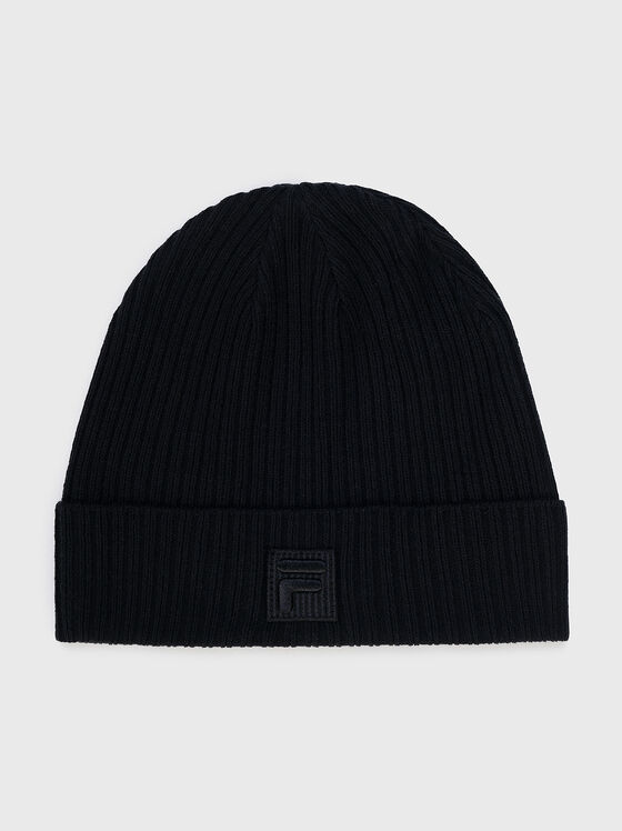 Черна шапка BONAB с лого мотив - 1