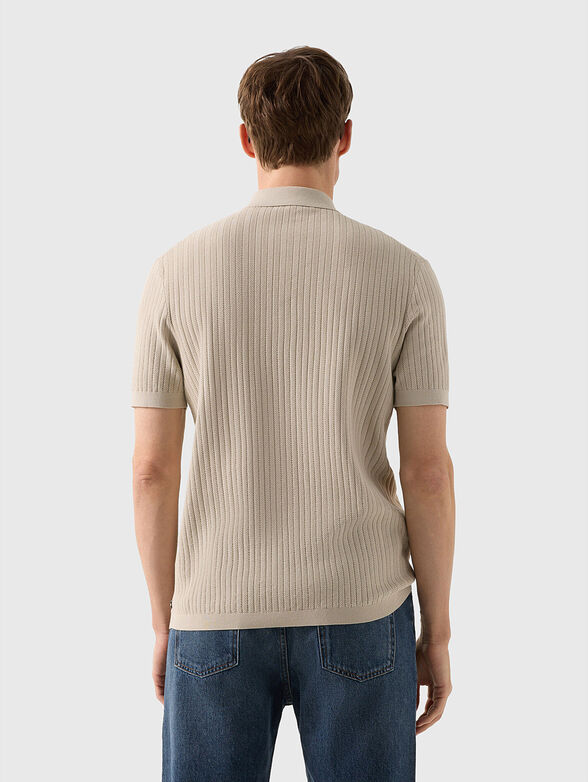 TOBIAS knitted polo shirt with short sleeves - 3