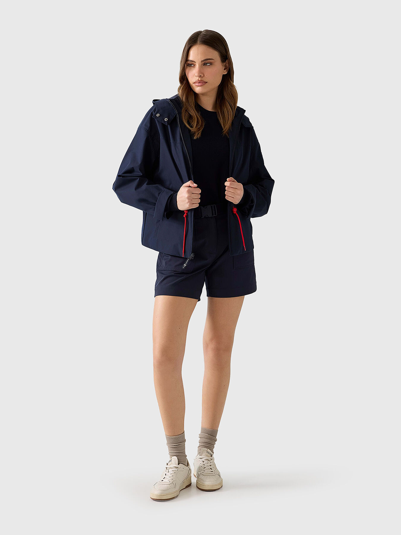 GUESS x NORTH SAILS jacket with detachable hood brand GUESS