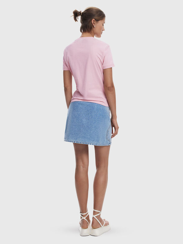 Cotton T-shirt with print - 3