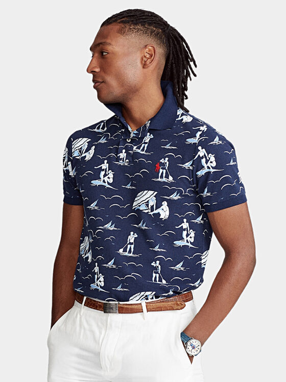 Поло-шърт с принт - 1