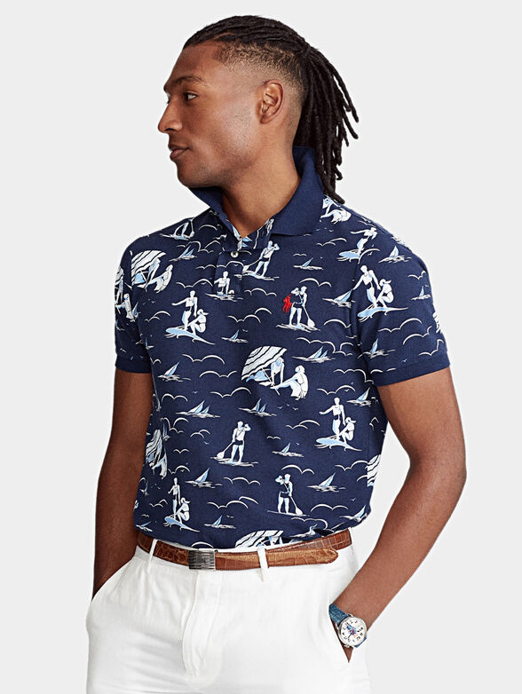 Printed polo-shirt - 1