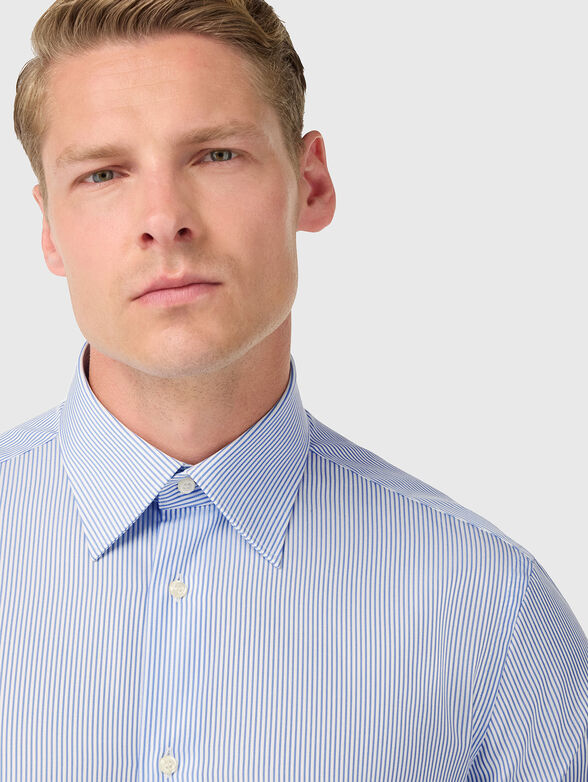 Cotton shirt with stripes  - 4