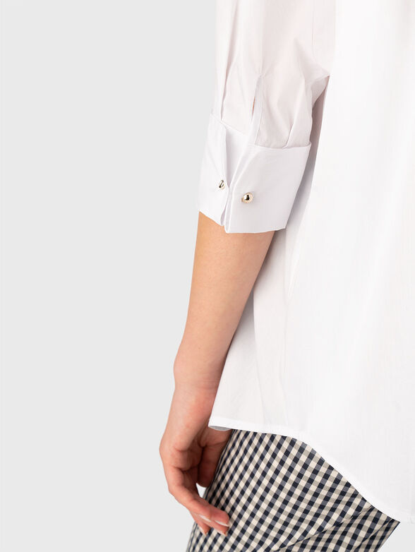 Cotton poplin shirt - 5