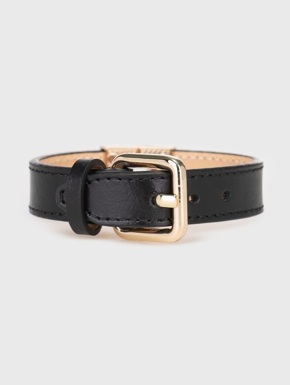 Black bracelet with logo accent  - 2