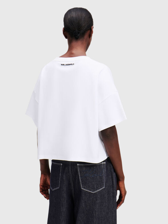 Cotton T-shirt with logo print - 3