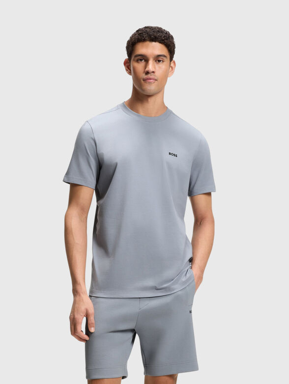 Gray cotton T-shirt - 1
