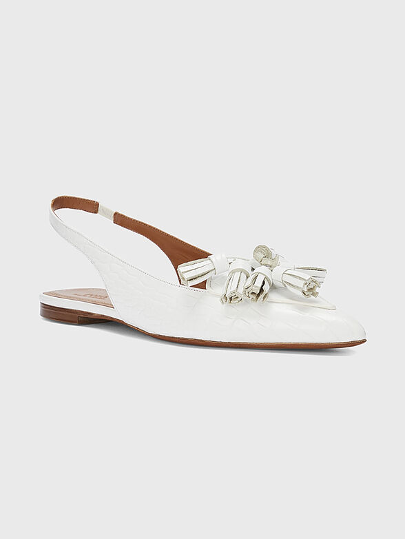 Flat shoes with crocodile texture - 4