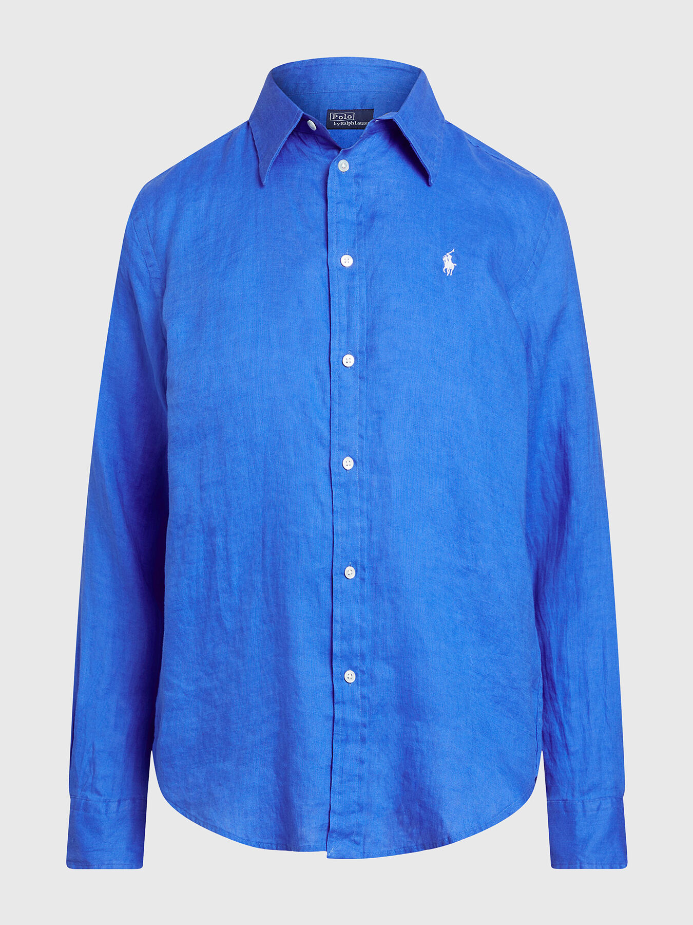 Linen shirt with logo embroidery brand POLO RALPH LAUREN Globalbrandsstore en