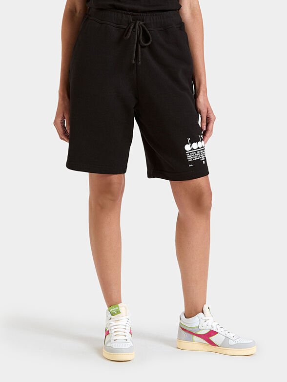 MANIFESTO black unisex sports shorts - 3