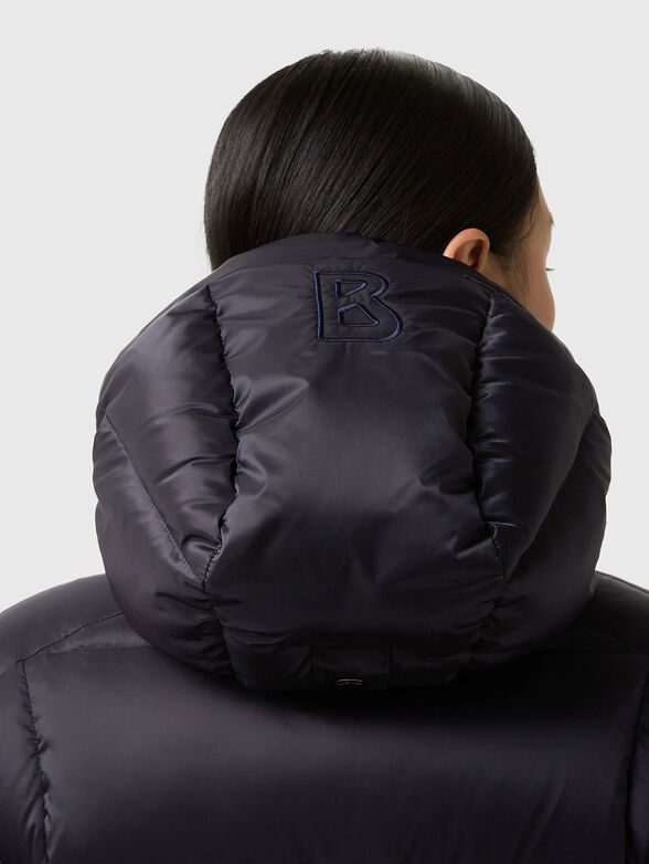 FANJA padded jacket with hood and logo embroidery - 5