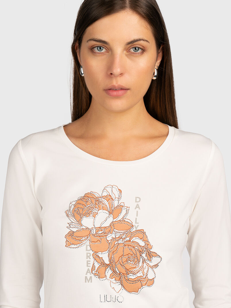 Black blouse with logo accent - 3