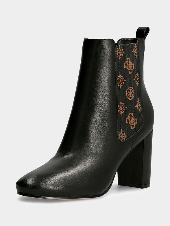 Leather boots with print - 2