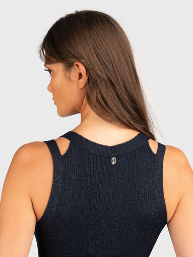 Knitted top with lurex threads - 5