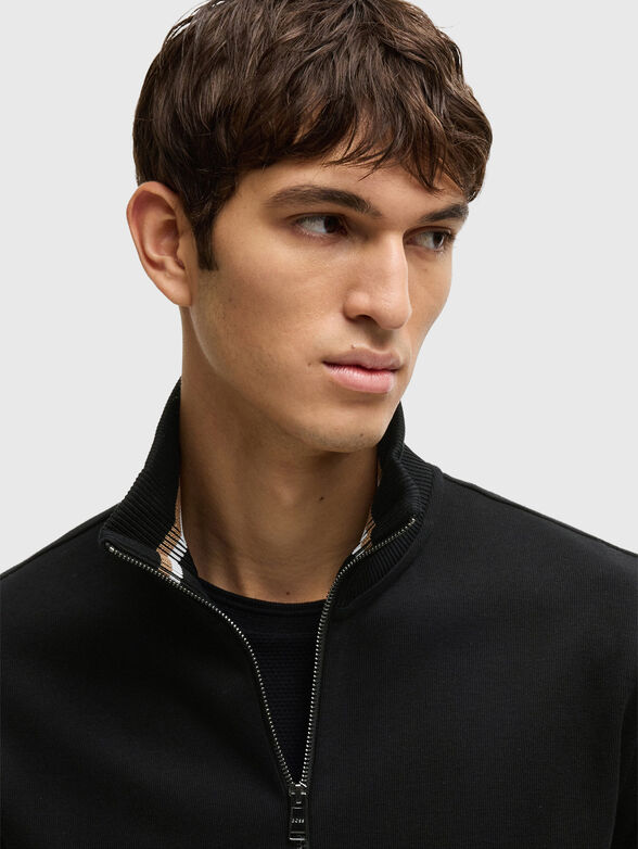 Cotton sweatshirt with zip - 3