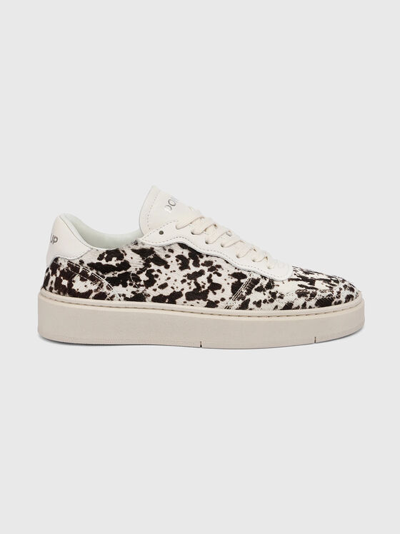 Leather sneakers with logo detail - 1